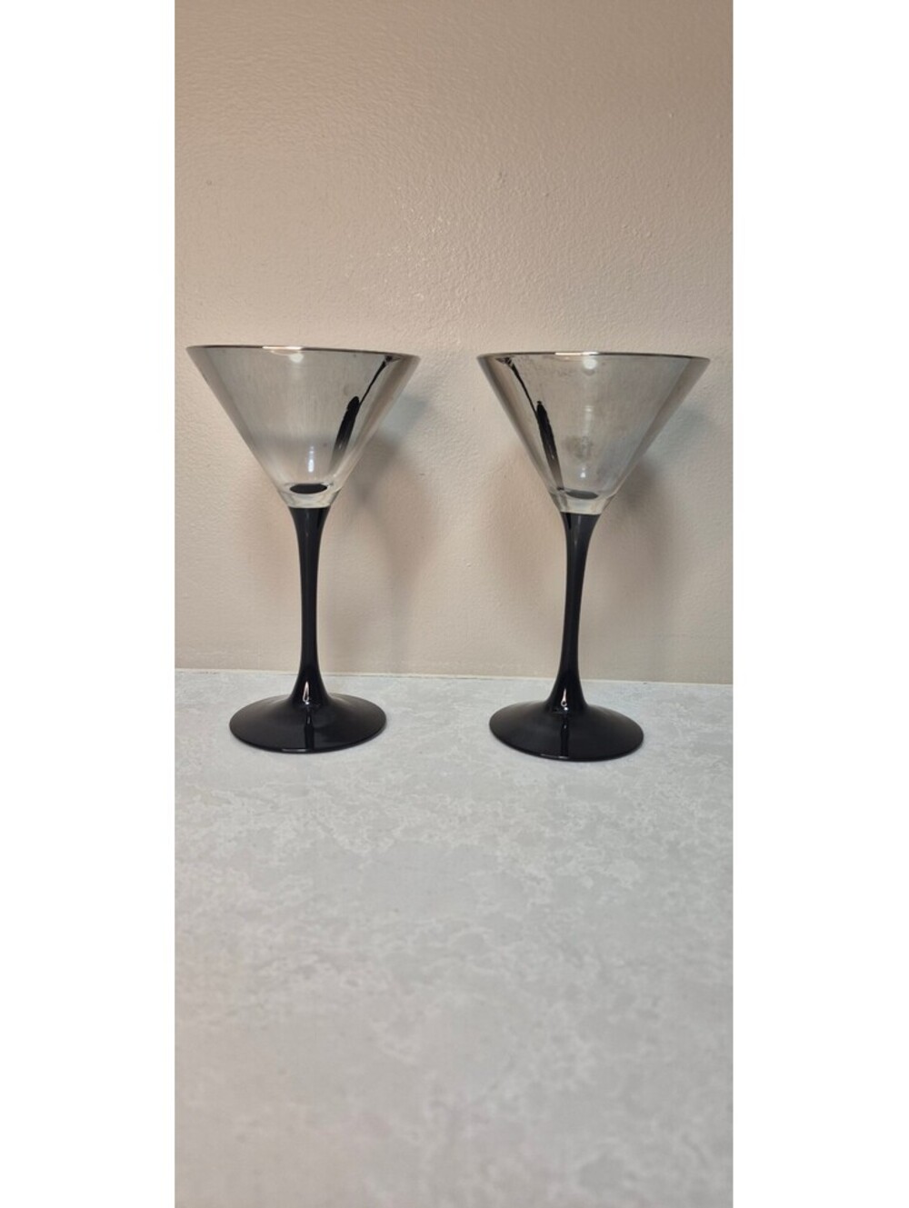 French FRANCE Martini / Cocktail Glasses – Pair (2)